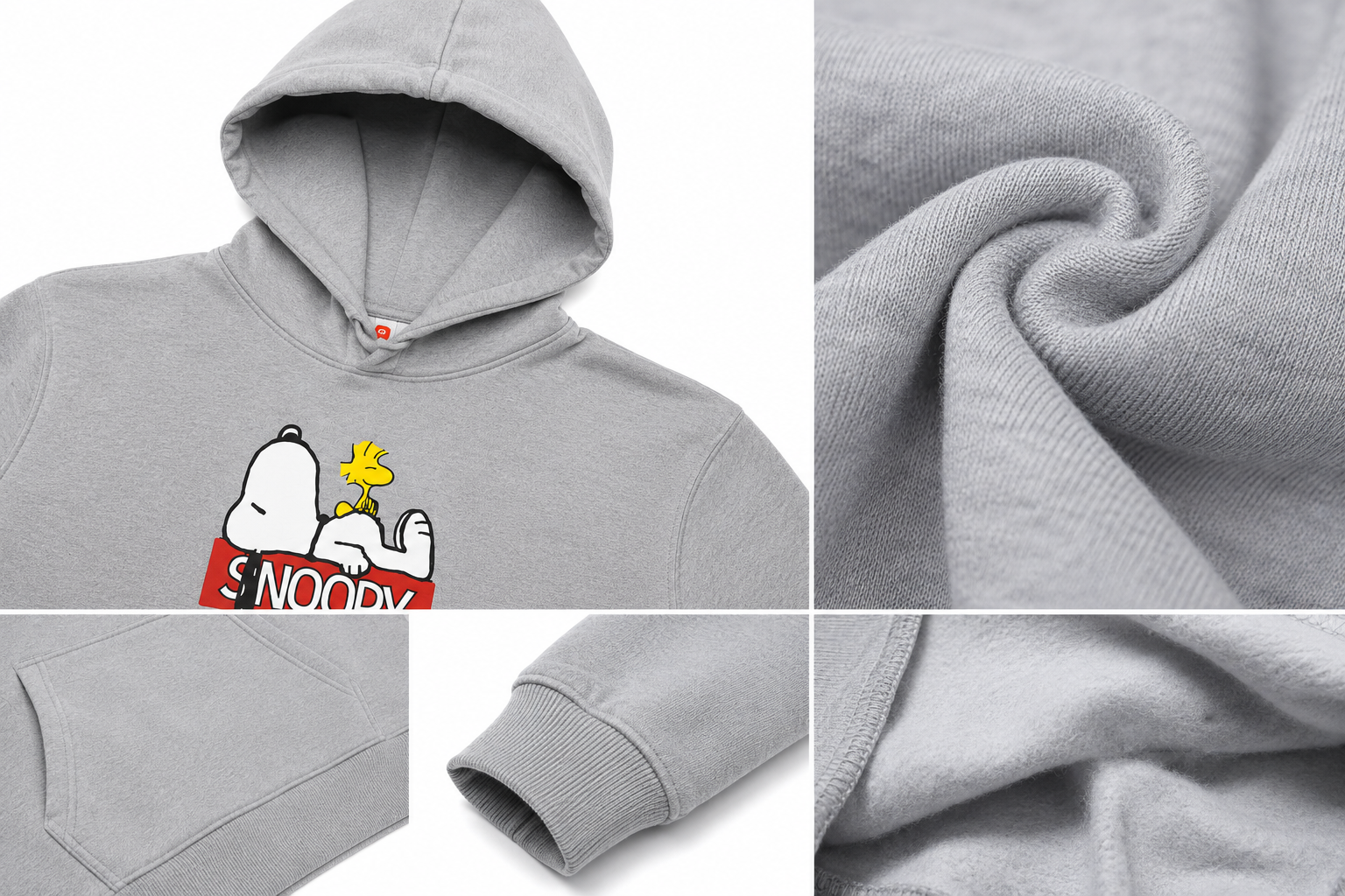 Buzo Snoopy gris