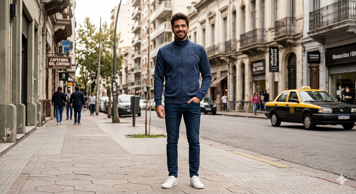 Buzo Deportivo Azul