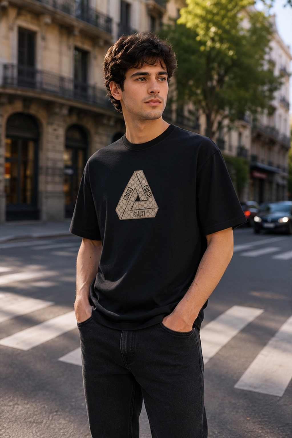 Camiseta Gucci negra