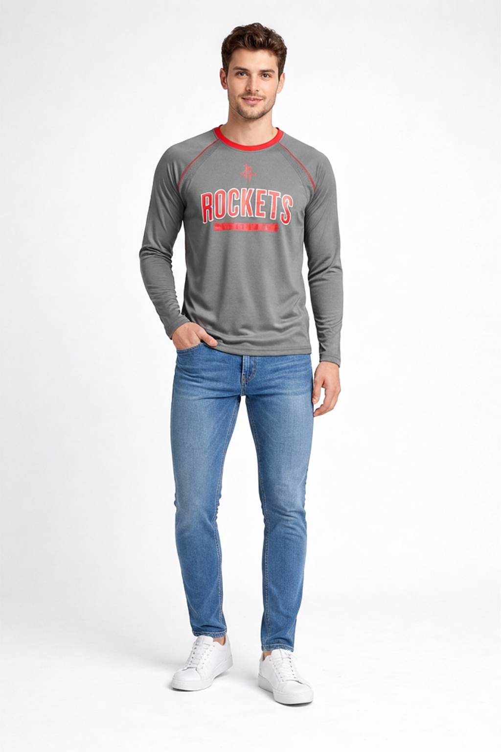 Camiseta Rockets gris
